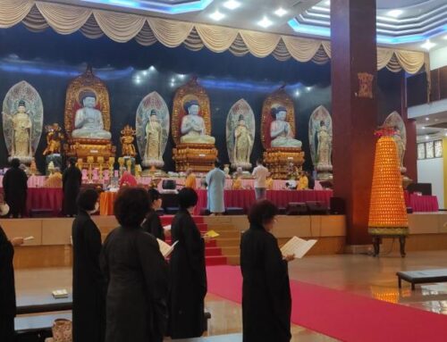 Wihara Mahakaruna Buddhist Centre Medan Organised Liang Huang Jewel Kshamayati Repentance Prayer Convention